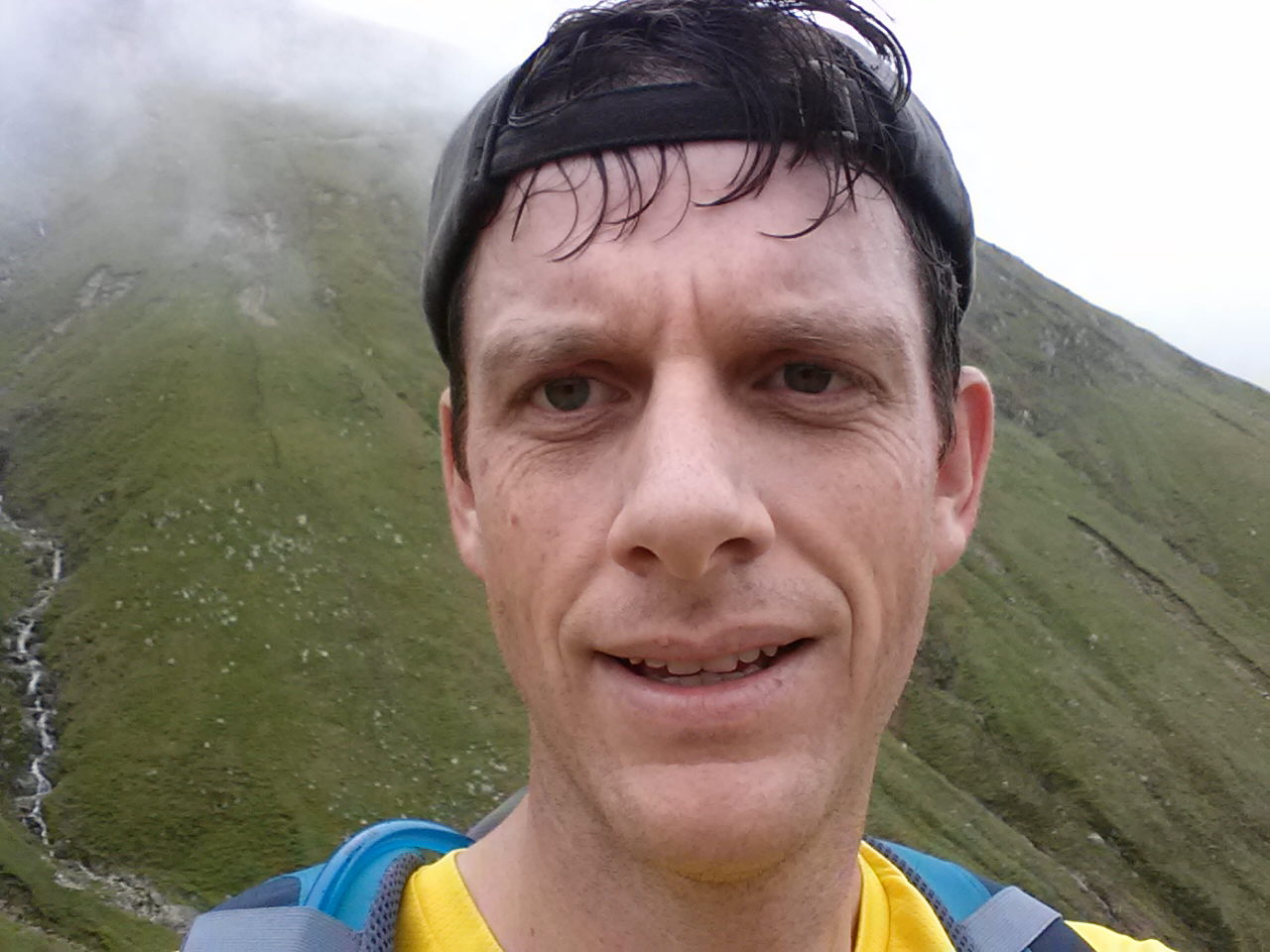 here I am just after making the ridge - Ben-Nevis-2012-07-08T112715