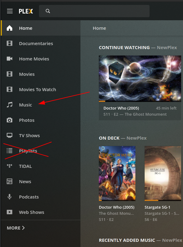 doctor who specials do not show up in plex